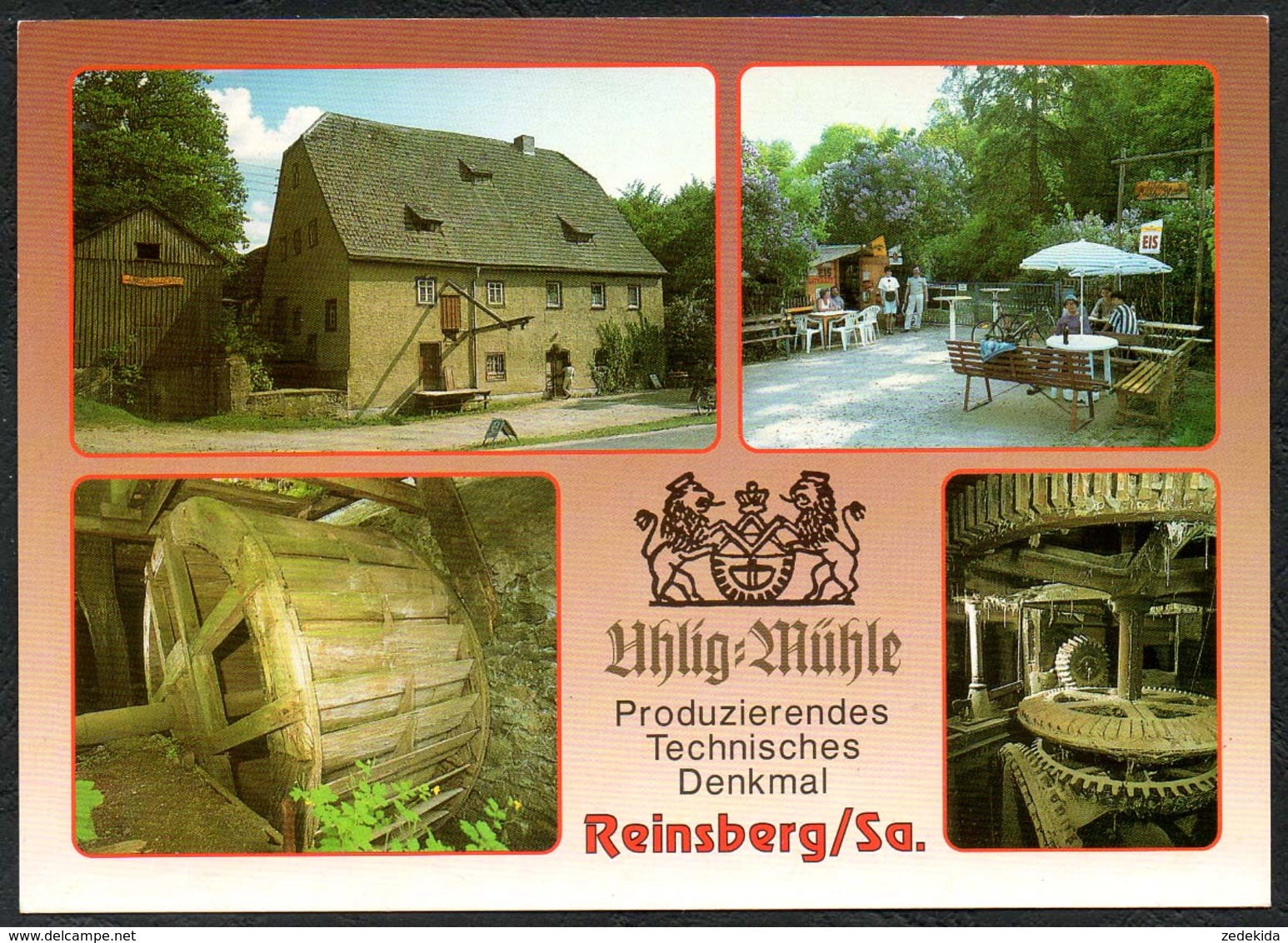 D2614 - TOP Reinsberg Mühle Wassermühle - Bild Und Heimat Reichenbach - Qualitätskarte - Reinsberg (Sachsen)