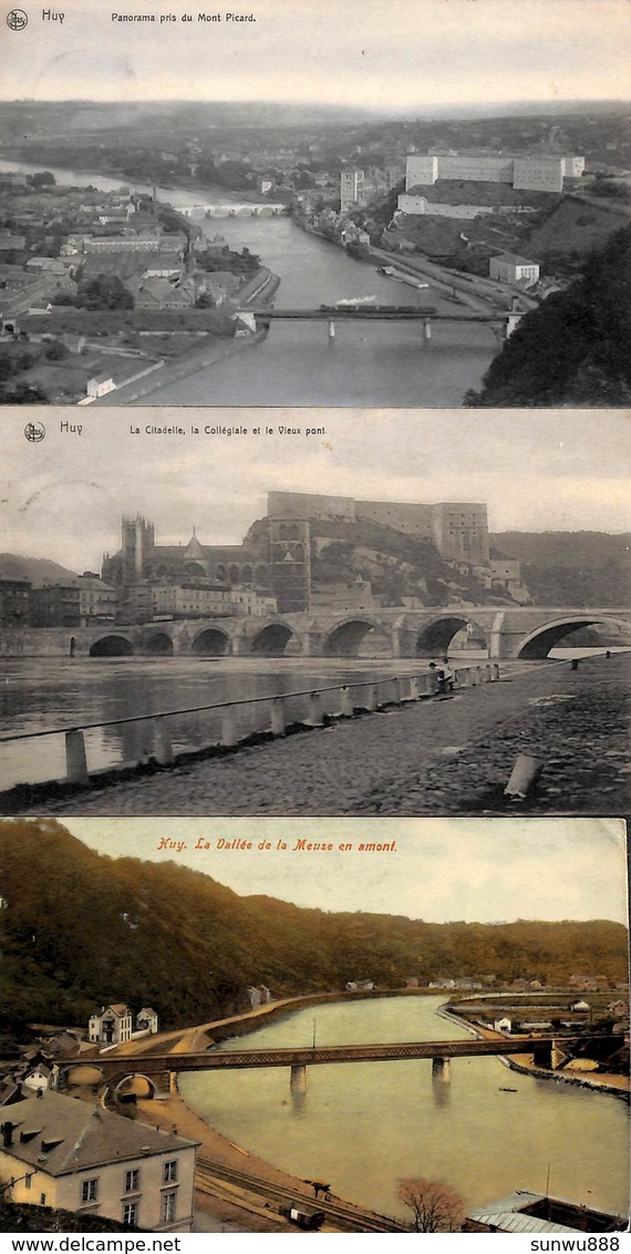 Huy - Lot 3 Cartes Pont & Meuse - Huy