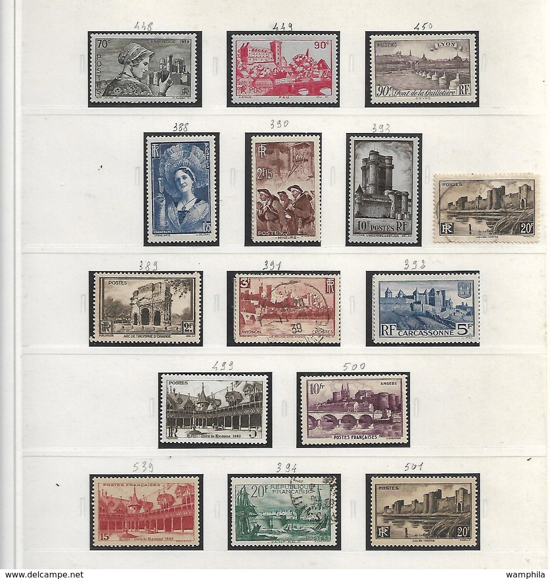 France collection dans un album Safe bleu 1849/1947 **/*/oblitérés.Forte cote.