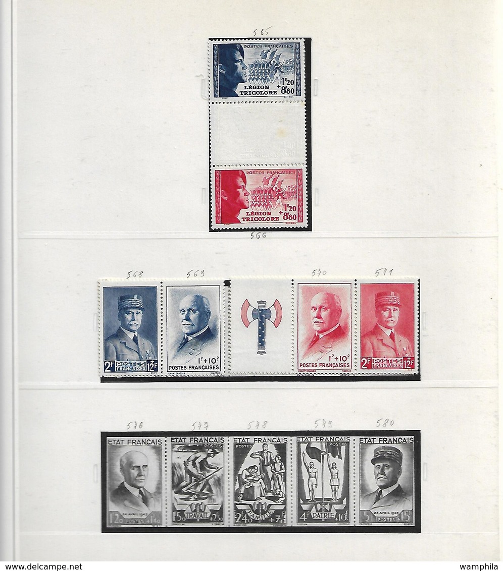 France collection dans un album Safe bleu 1849/1947 **/*/oblitérés.Forte cote.