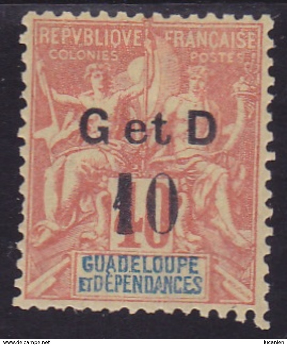 Guadeloupe N° 46 (i)  Neuf *- Voir Verso & Descriptif - - Nuovi