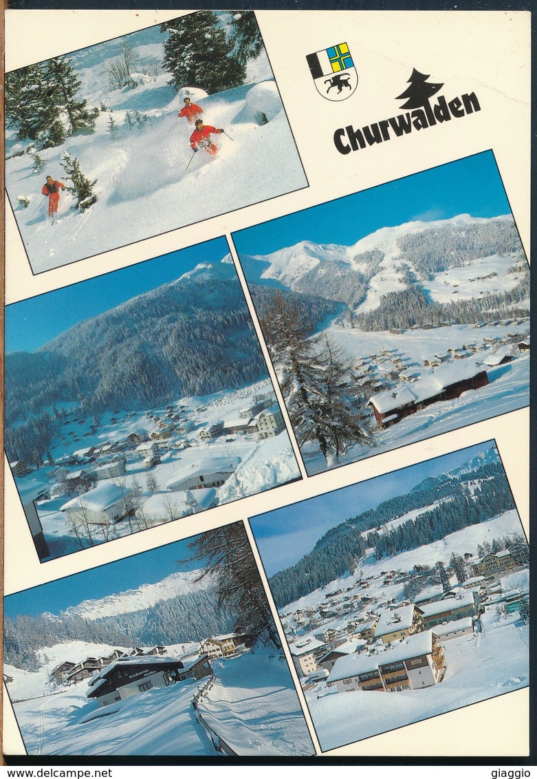 °°° 16672 - SVIZZERA - GR - CHURWALDEN - VEDUTE VUE VIEWS - 1995 With Stamps °°° - Churwalden