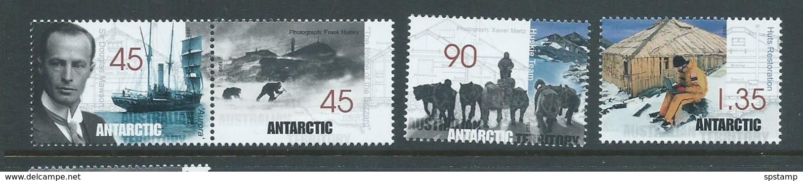 Australian Antarctic Territory 1999 Mawson Huts Set Of 4 MNH - Unused Stamps