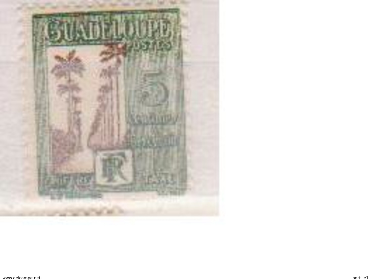 GUADELOUPE        N°  YVERT  :    TAXE 27  NEUF SANS GOMME    ( SG  1/40 ) - Timbres-taxe