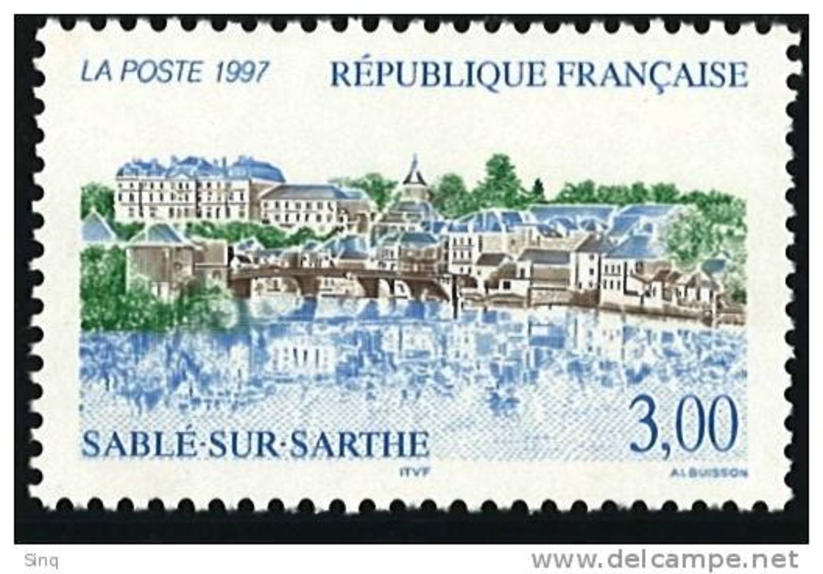 N° 3107  Année 1997  Sablé-sur-Sarthe  Faciale 3,00 Francs - Neufs