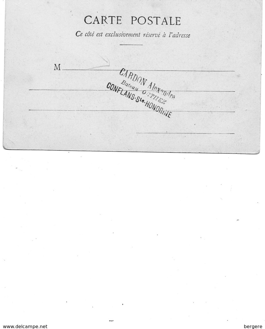 62. CPA. Cachet Péniche  Orthez, Mr Cardo Alexandre. Conflans Ste Honorine Sur Carte 62. VENDIN LE VIEIL. Mines De Lens - Péniches