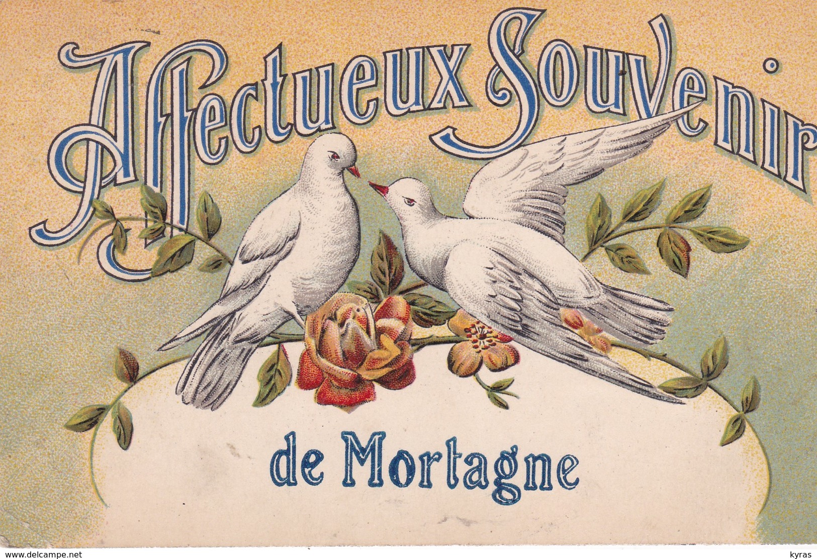 (61) Affectueux Souvenir De MORTAGNE   (Couple De Colombes) - Mortagne Au Perche