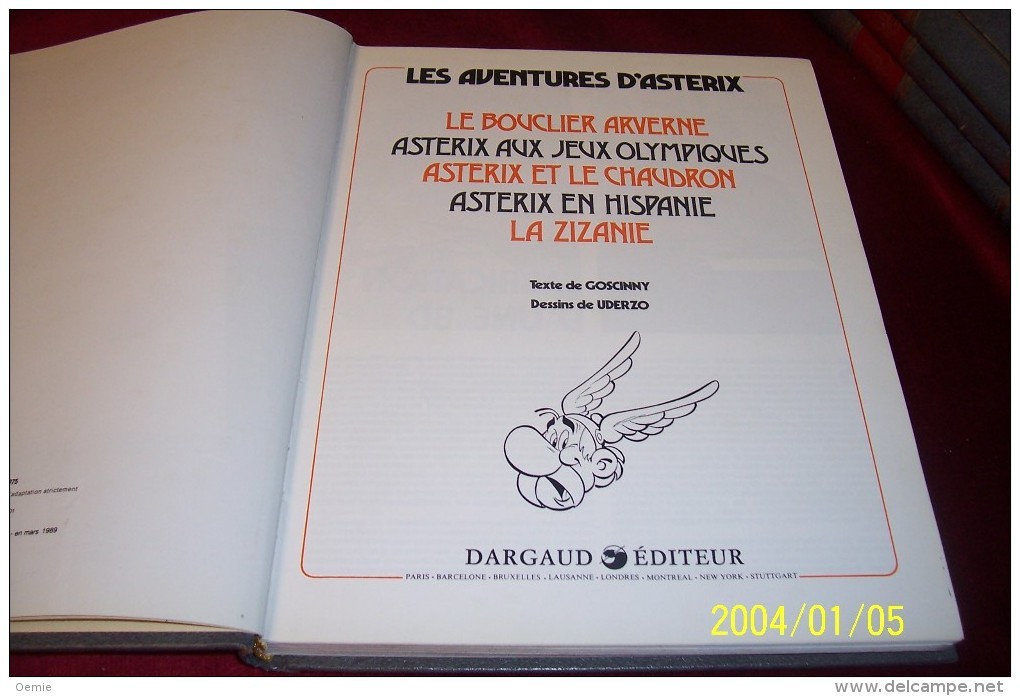 LES AVENTURES D'ASTERIX ° COLLECTION HACHETTE  7 VOLUMES - Astérix
