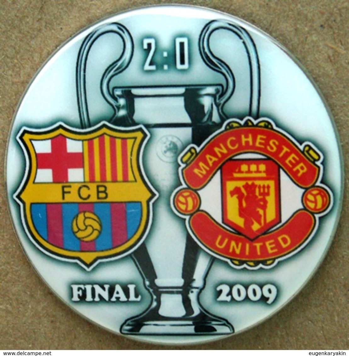 Pin Champions League UEFA Final 2009 Barcelona Vs Manchester United - Fussball