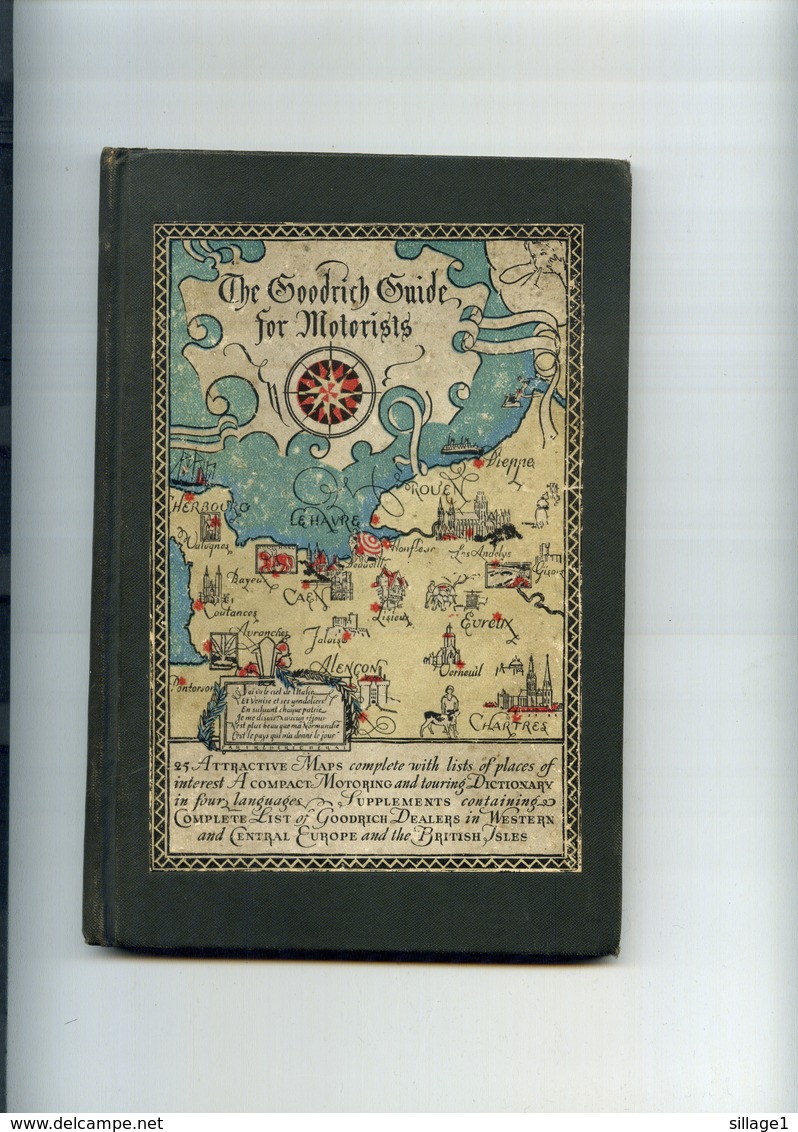 The Goodrich For Motorists - 25 Attractive Maps - A Compact Motoring - British Isles - 112 Pages - 1930 - Europa