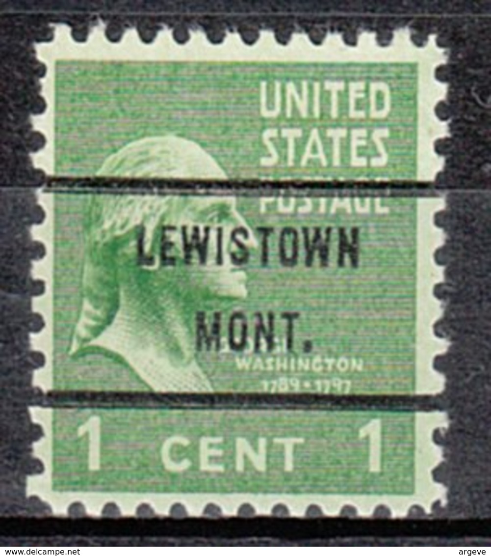 USA Precancel Vorausentwertung Preo, Bureau Montana, Lewinston 804-71 - Preobliterati