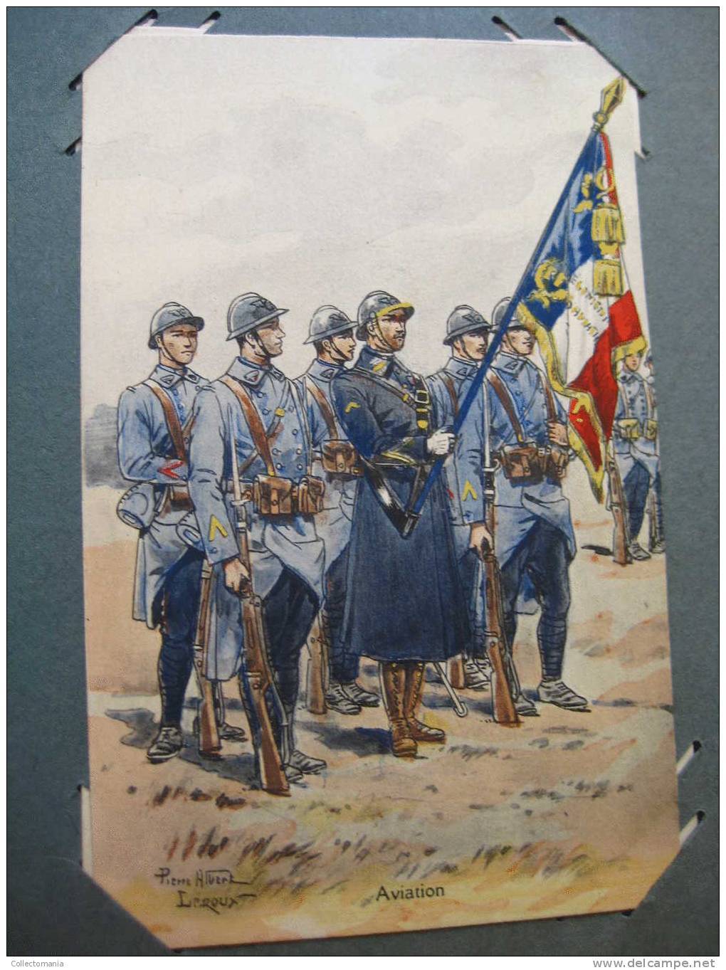 Military uniforms - regiments ,499 postcards, Album SPLENDID, lithography hand coloured, around 1900 condition VG