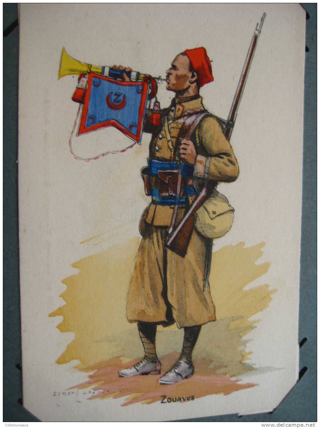 Military uniforms - regiments ,499 postcards, Album SPLENDID, lithography hand coloured, around 1900 condition VG