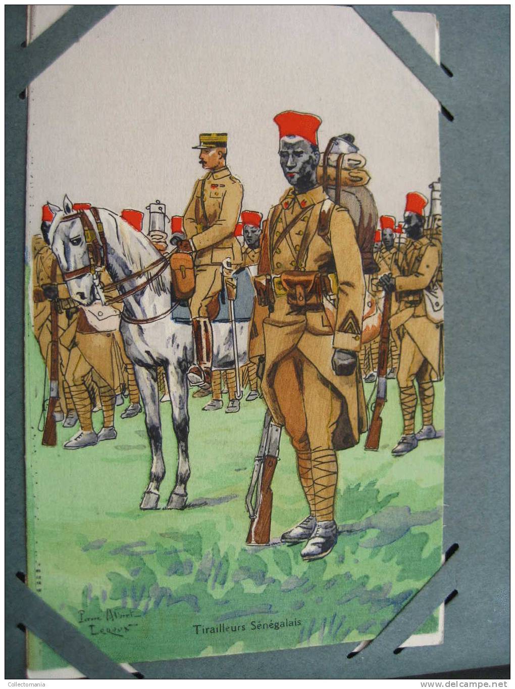 Military uniforms - regiments ,499 postcards, Album SPLENDID, lithography hand coloured, around 1900 condition VG