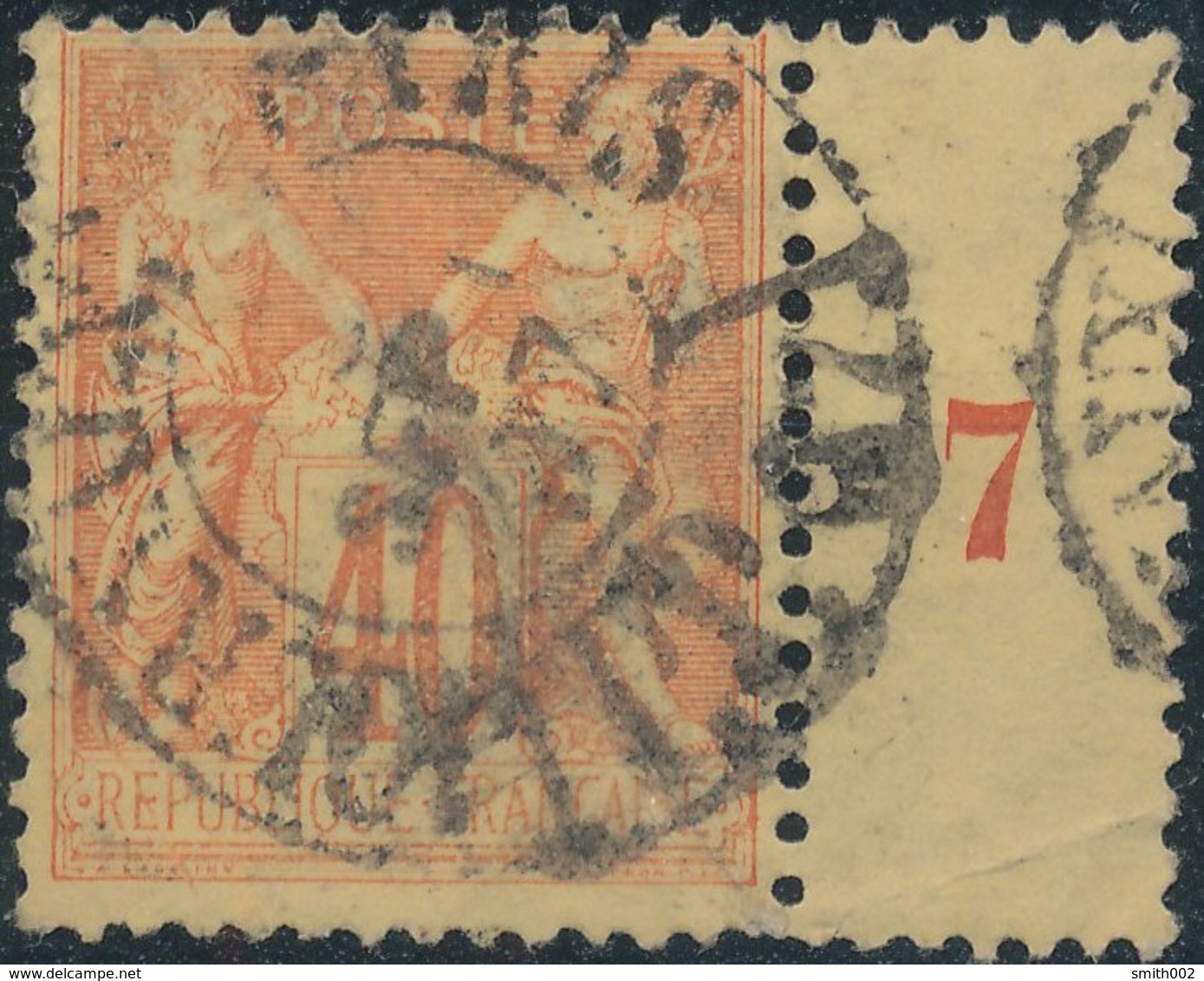 FRANCE - 1876/48, Mi 66II - 1876-1898 Sage (Type II)