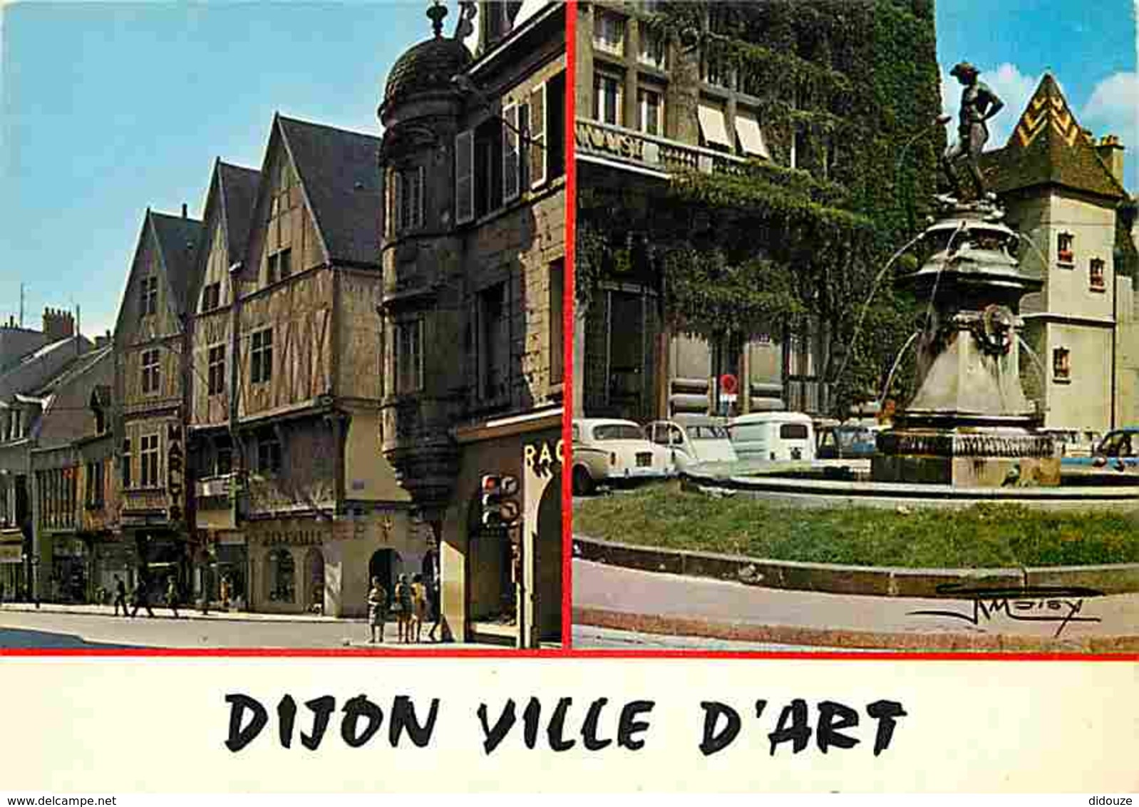 21 - Dijon - Multivues - Automobiles - Voir Scans Recto-Verso - Dijon