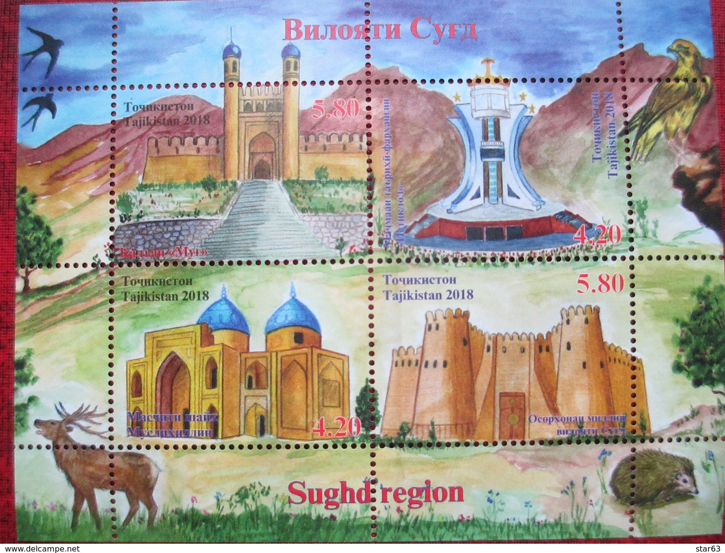 Tajikistan  2018   Sughd Region  S/S   MNH - Tadjikistan