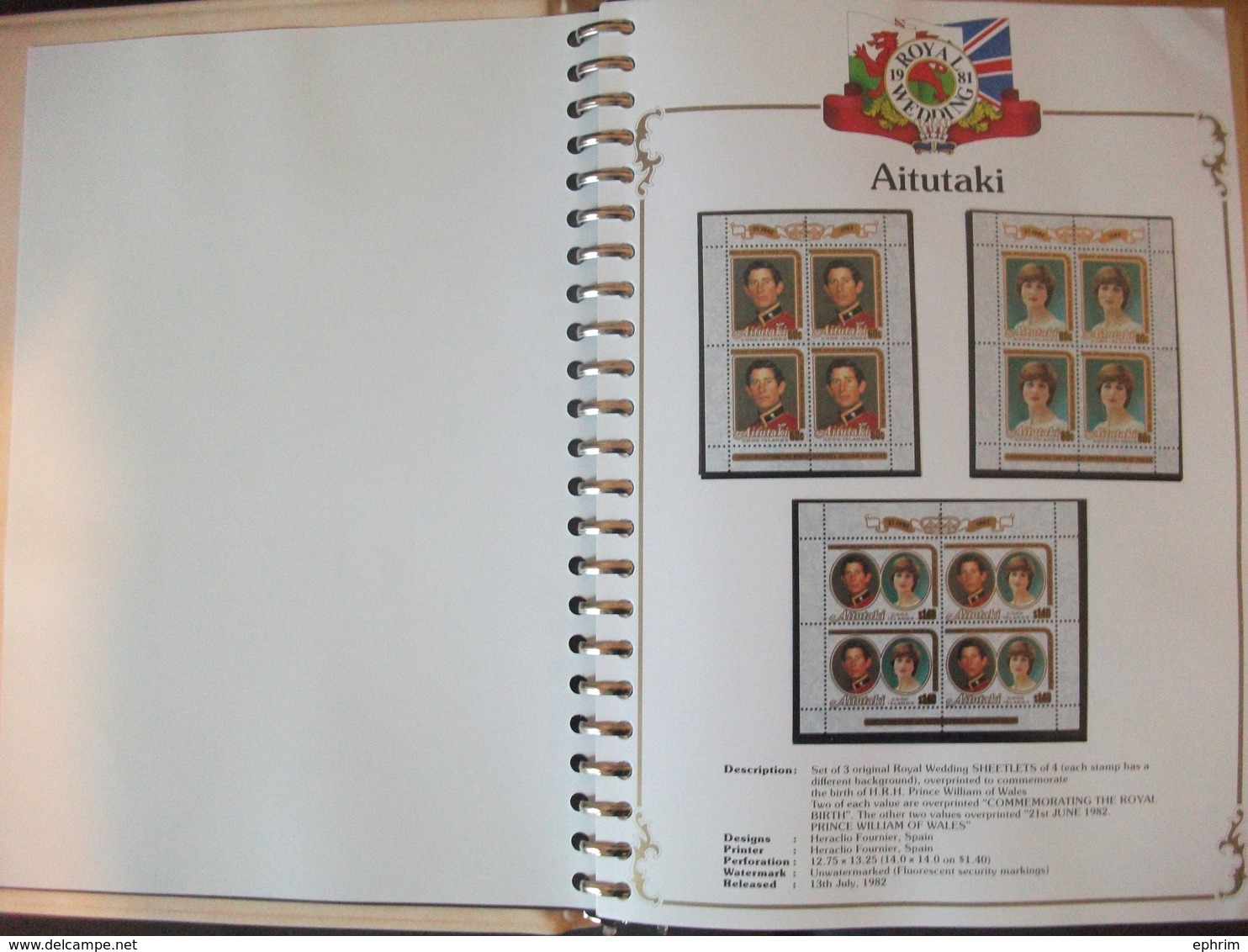 1981 THE ROYAL WEDDING PRINCE CHARLES LADY DI DIANA MINT STAMP ALBUM OMNIBUS ISSUE COMMONWEALTH COLLECTION SHEET BOOKLET - Sonstige & Ohne Zuordnung