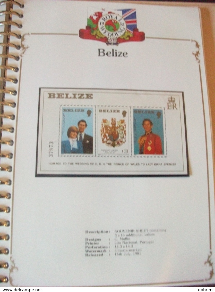 1981 THE ROYAL WEDDING PRINCE CHARLES LADY DI DIANA MINT STAMP ALBUM OMNIBUS ISSUE COMMONWEALTH COLLECTION SHEET BOOKLET