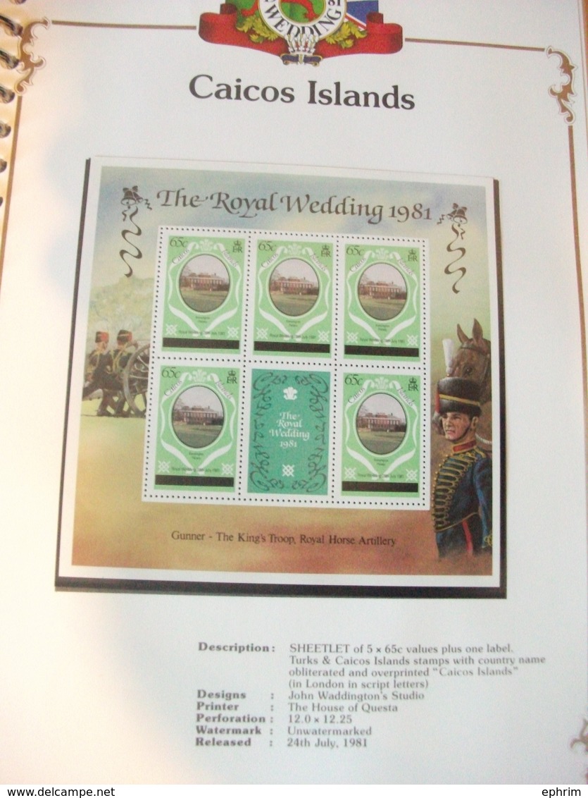 1981 THE ROYAL WEDDING PRINCE CHARLES LADY DI DIANA MINT STAMP ALBUM OMNIBUS ISSUE COMMONWEALTH COLLECTION SHEET BOOKLET