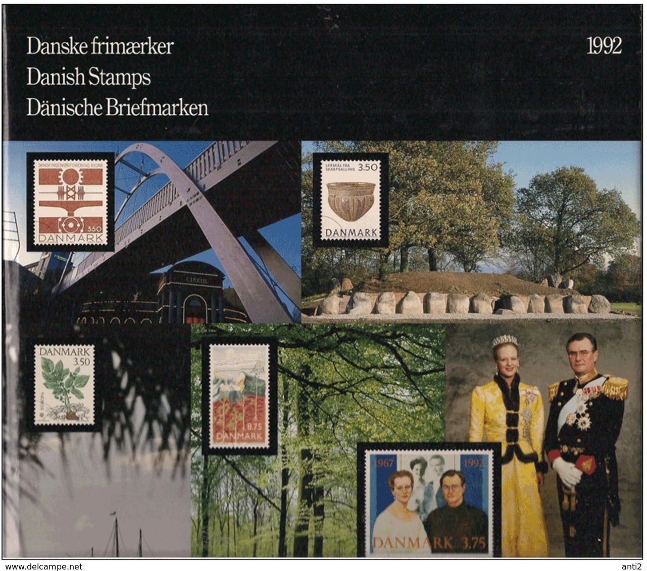 Denmark 1992 Yearbook,  DKK Ca 128, Mi 1018-1045, MNH(**) In Book - Années Complètes
