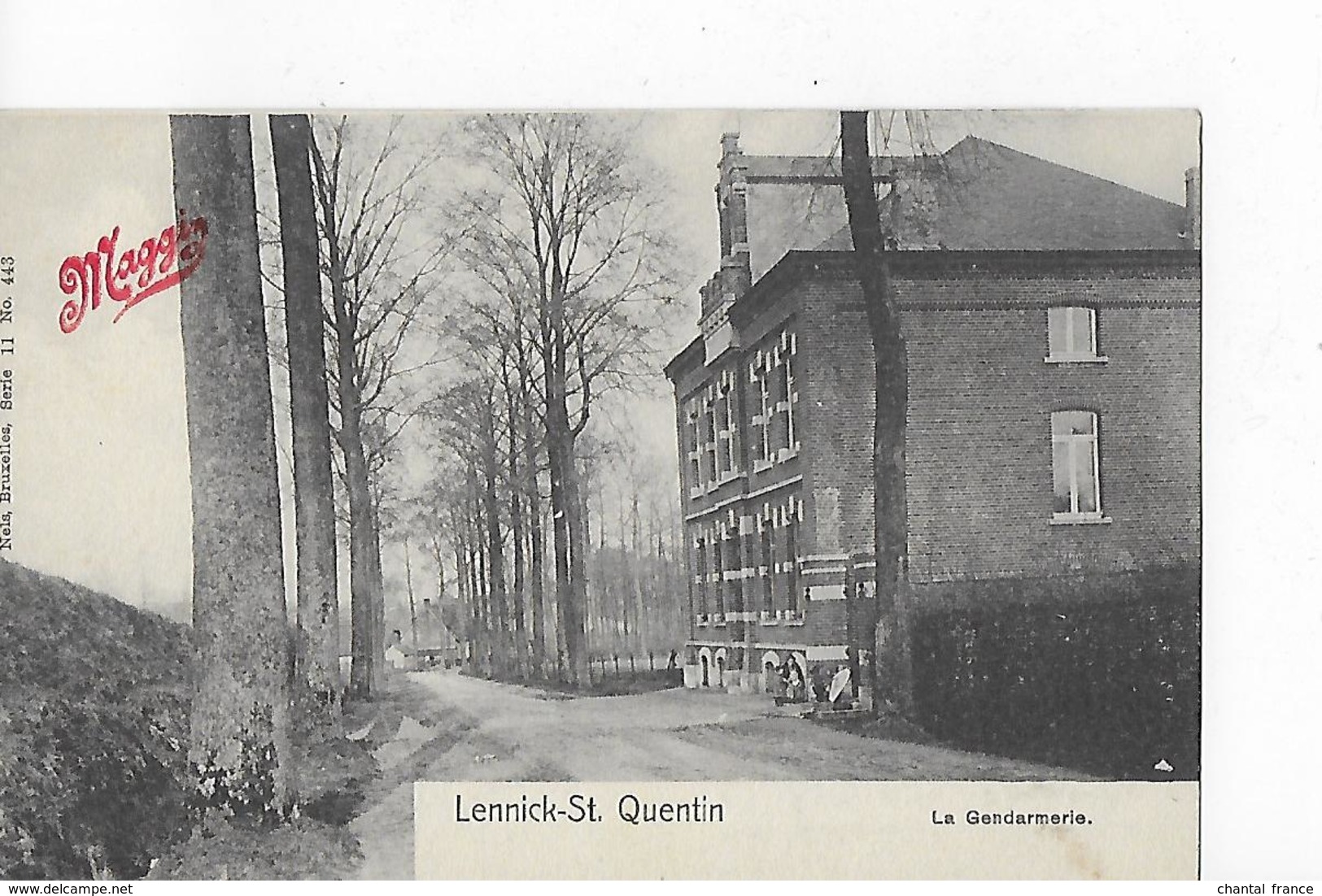 1 Cpa Lennick-St.Quentin : La Gendarmerie. Publicité Maggi - Lennik