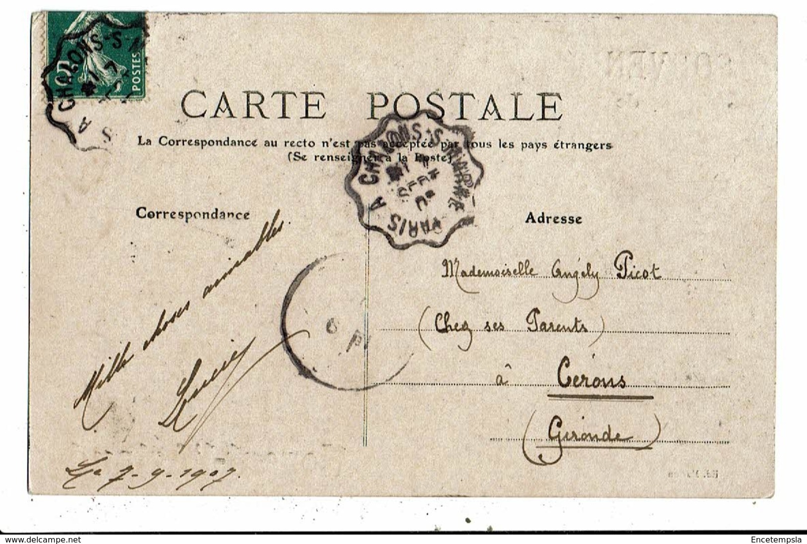 CPA-Carte Postale -France- Souvenir De Nogent L'Artaud-1907 VM11316 - Chateau Thierry