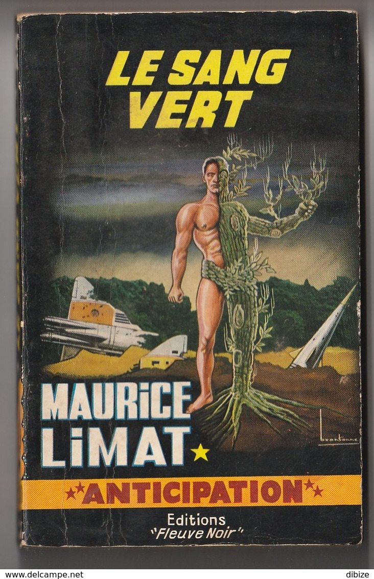 Anticipation. Maurice Limat. Le Sang Vert. Fleuve Noir N°  230  De 1963. Couverture Brantonne. - Fleuve Noir