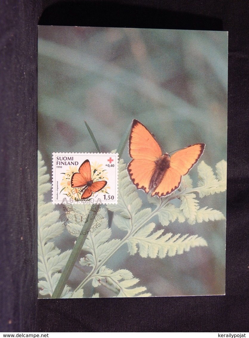 Finland 1990 Butterfly Maxicard__(U-2933) - Tarjetas – Máximo