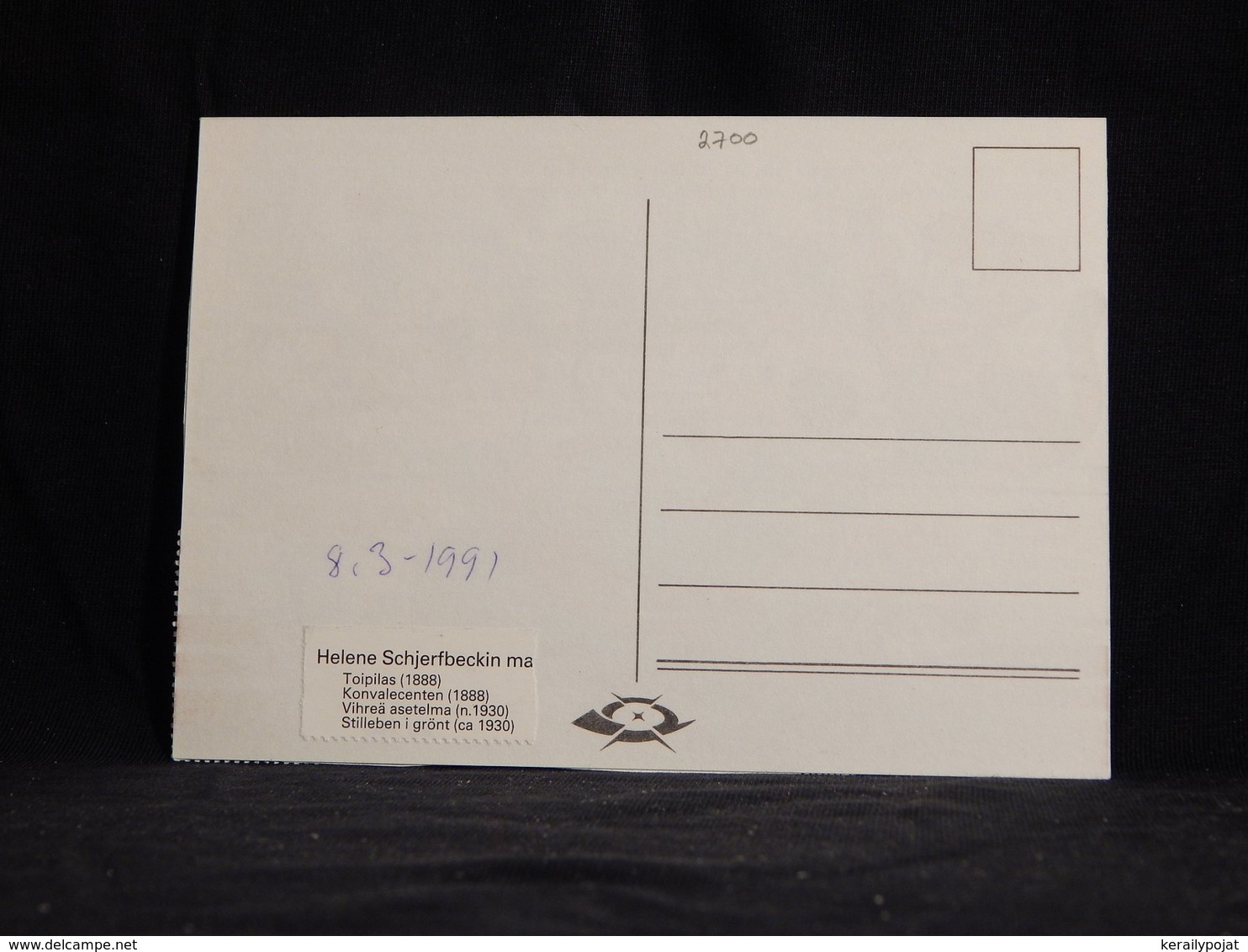 Finland 1991 Helene Schjerfbeck Maxicard__(U-2700) - Maximumkarten (MC)