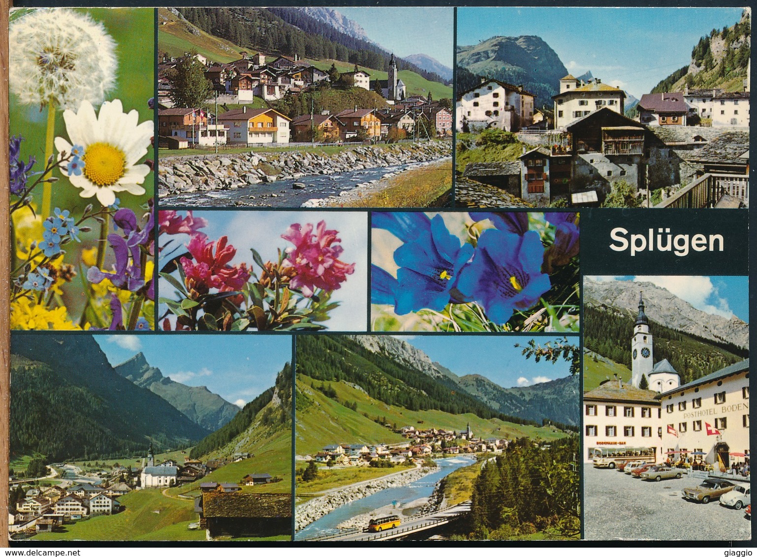 °°° 16691 - SVIZZERA - GR - SPLUGEN - VEDUTE VUE VIEWS  - 1975 With Stamps °°° - Splügen