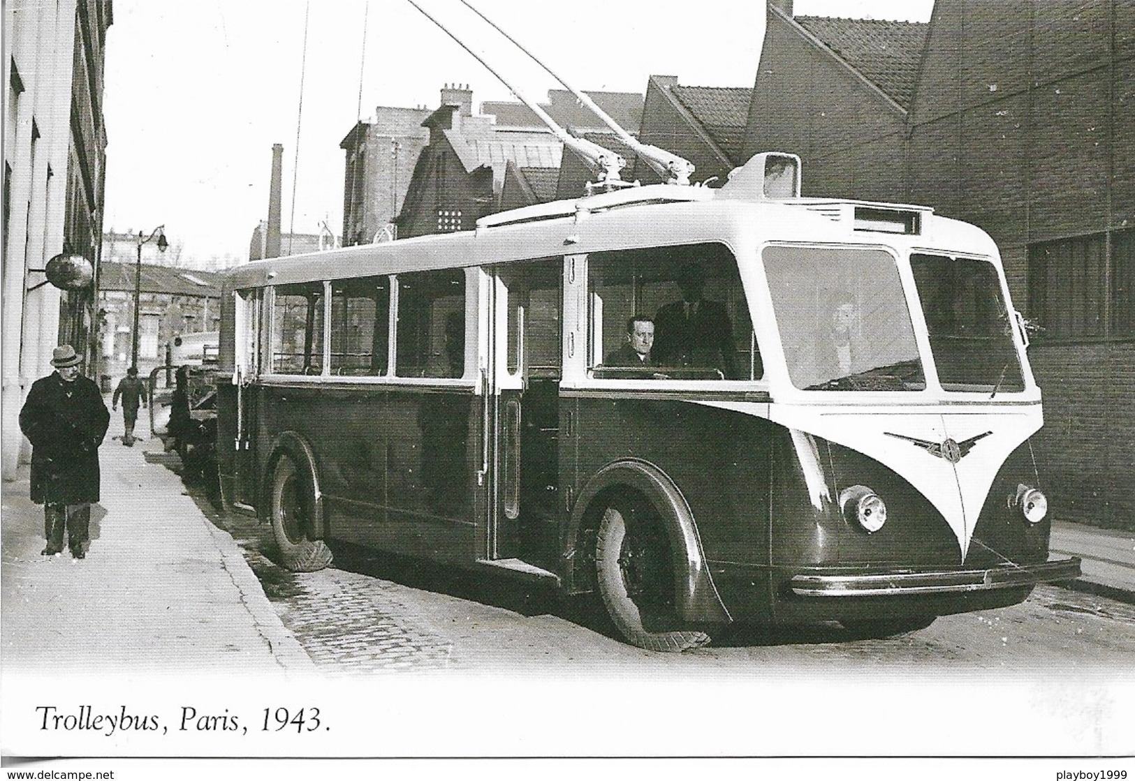 Transport - Trolleybus - Paris 1943 - Cpm - Vierge - - Buses & Coaches