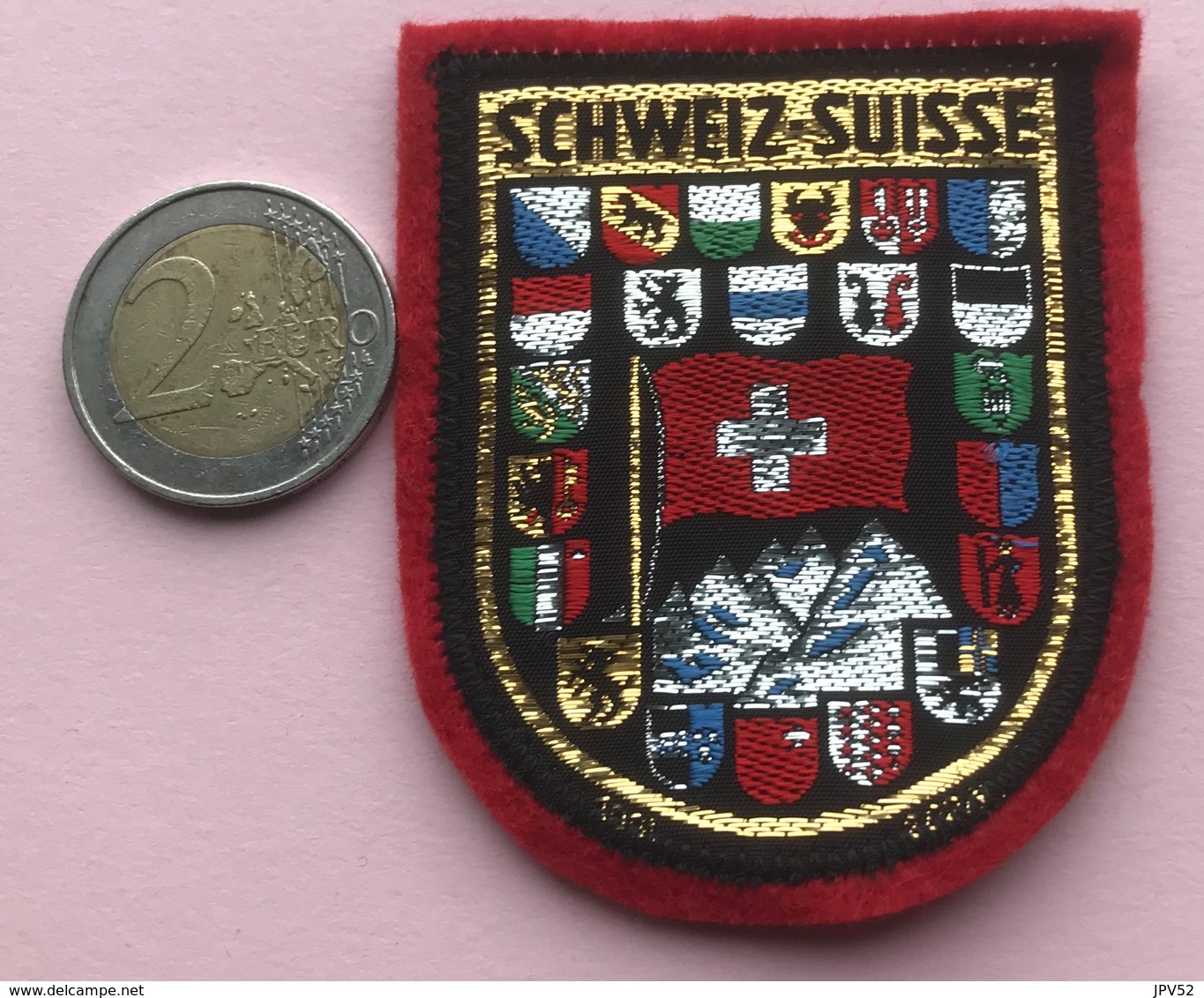 (6) Blazoenen - Emblemen - Schweiz - Suisse - Textiel - Blazoenen (textiel)