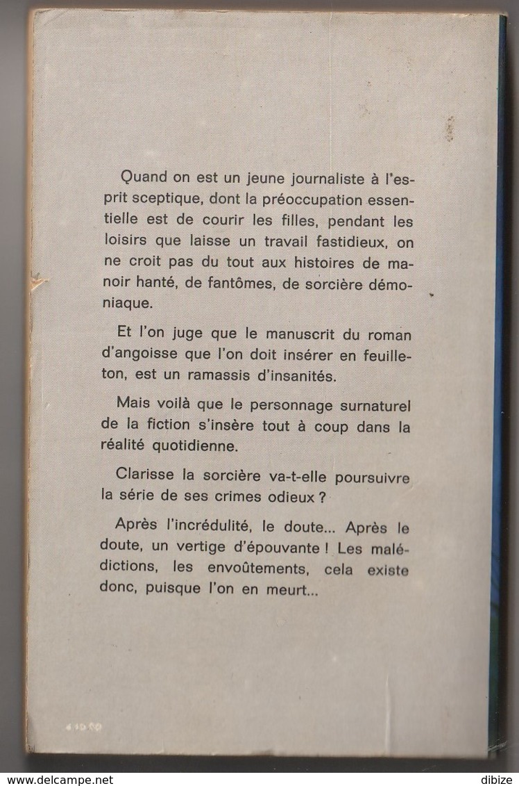 Roman. Dominique Arly. Le Manuscrit Maudit. Fleuve Noir. Angoisse N° 245. 1973. Etat Moyen. - Fantasy