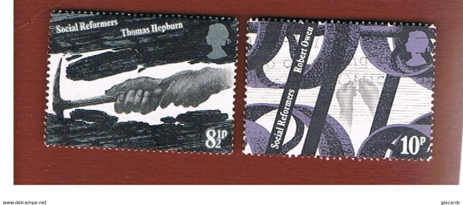 GRAN BRETAGNA (UNITED KINGDOM) -  SG 1001.1002  -  1976  SOCIAL REFORMS   - USED° - Used Stamps