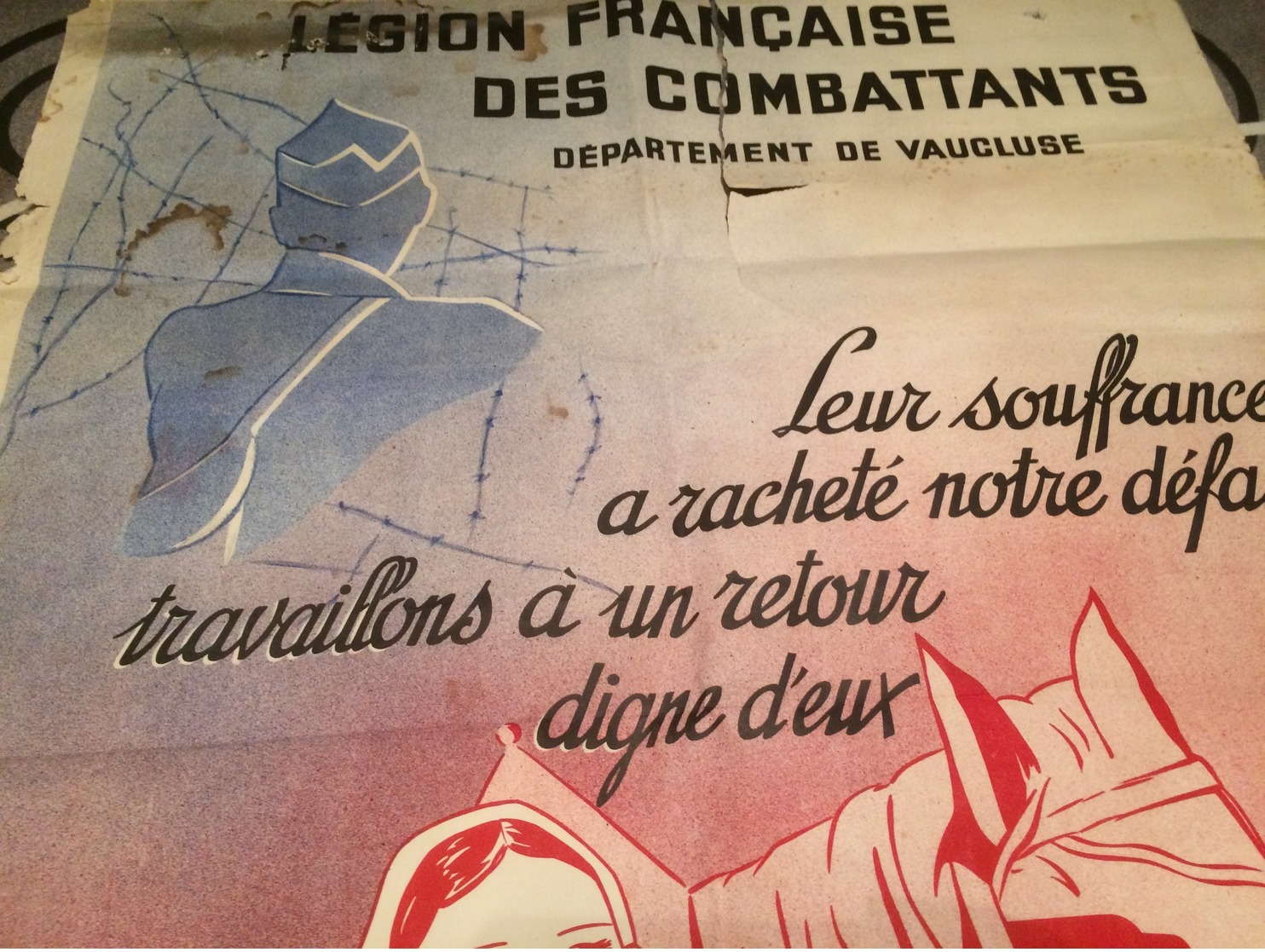 WW2  LVF   LOT DE 9 AFFICHES DE LA LVF  ESCHEN ; SOGNO ETC;  VENDU EN L;ÉTAT A RESTAURER. D;EPOQUE