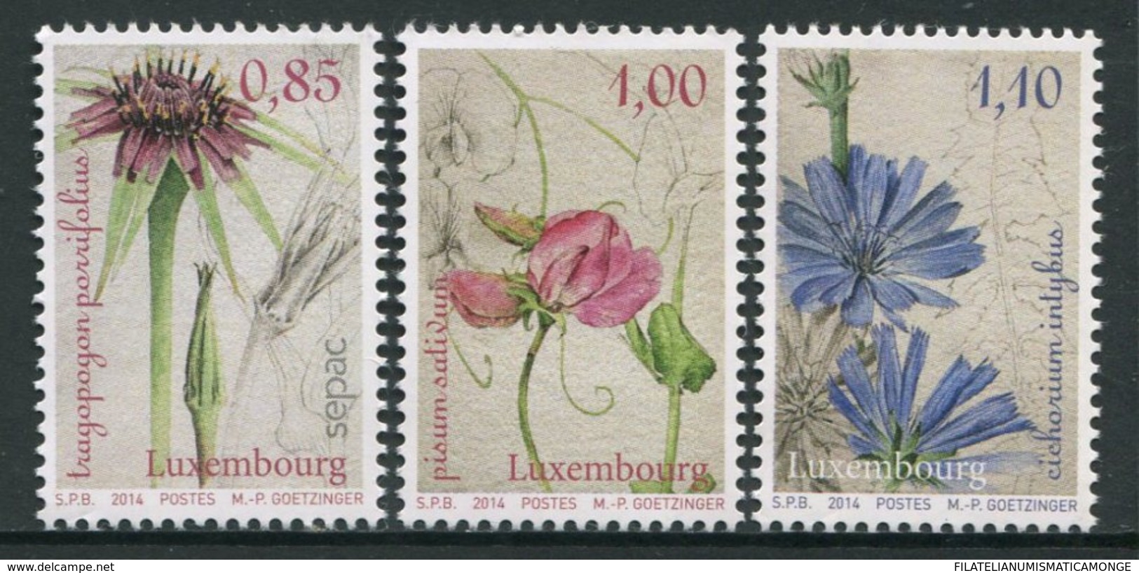 Luxemburgo 2014  Yvert Tellier Nº  1961/63 ** Flora Y Sepac (3v) - Nuovi