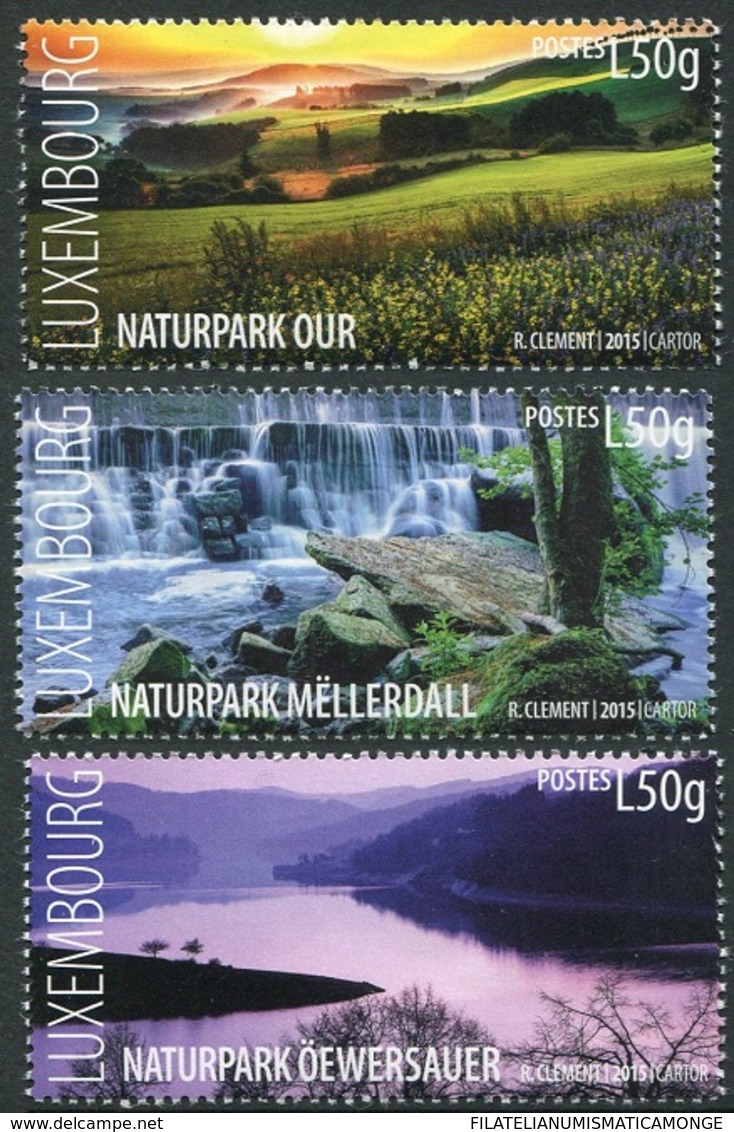 Luxemburgo 2015  Yvert Tellier Nº  2006/8 ** Paraje Natural (3v) - Nuovi