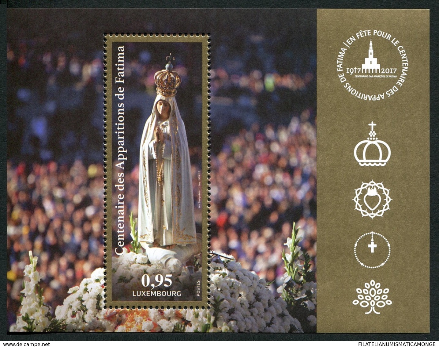 Luxemburgo 2017  Yvert Tellier Nº  2069 HB ** 100 Aniv. Apariciones Virgen De F - Nuevos