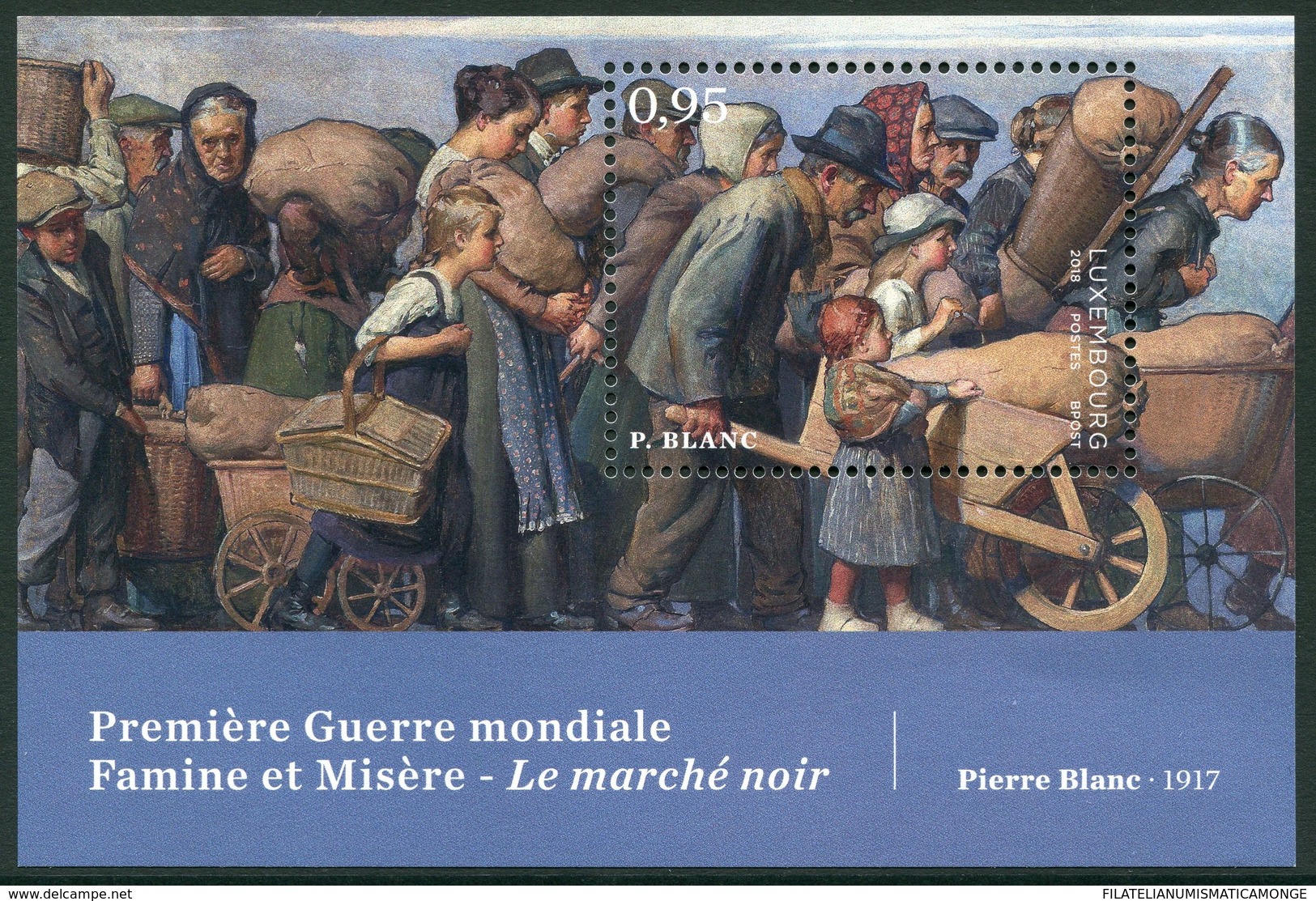 Luxemburgo 2018  Yvert Tellier Nº  2124 HB ** 100 Años De La Final De La I G.M. - Ungebraucht