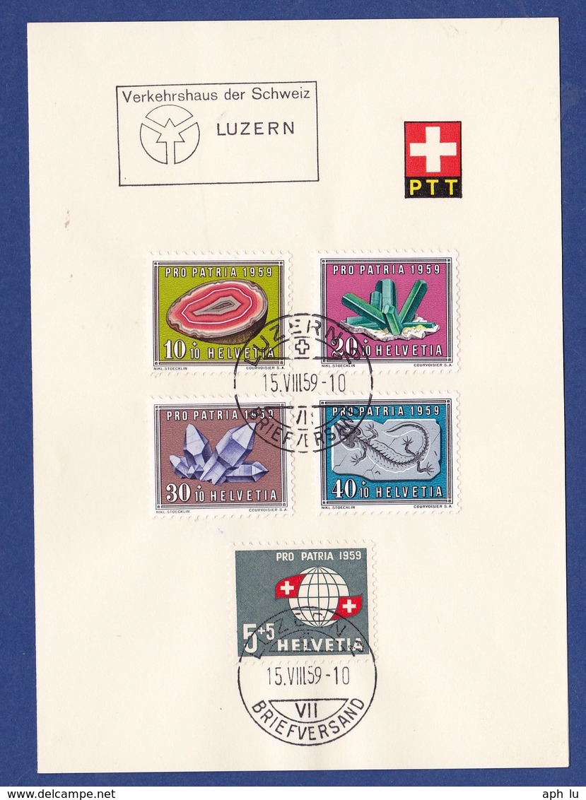 Verkehrshaus Der Schweiz Auf PTT-Bögli (br8413) - Lettres & Documents