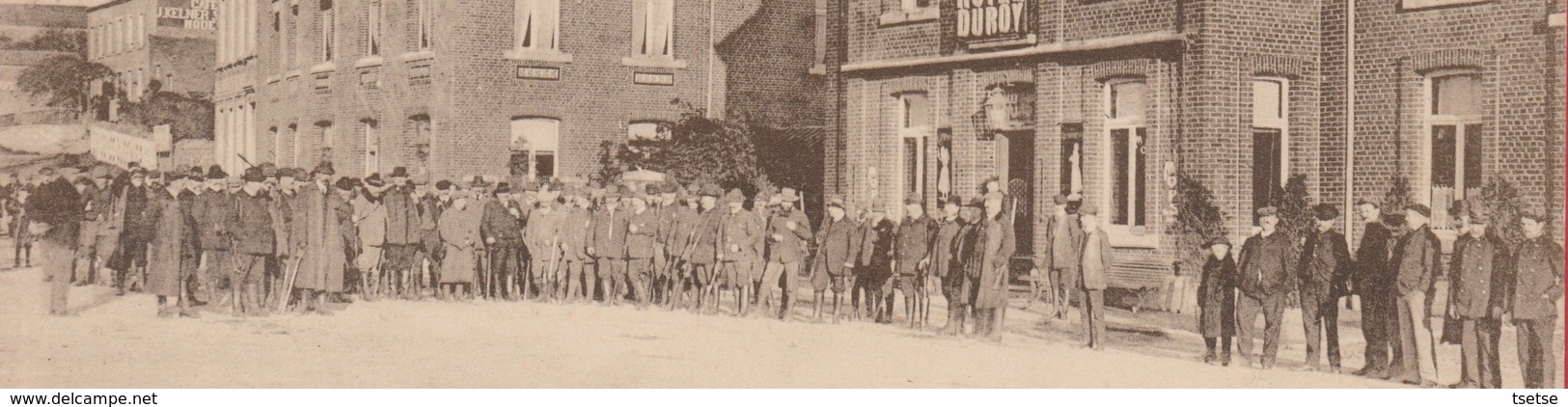 Libramont - Top Carte - Hôtel Godichal Frères & Soeurs -Départ Des Chasseurs -191? ( Voir Verso ) - Libramont-Chevigny