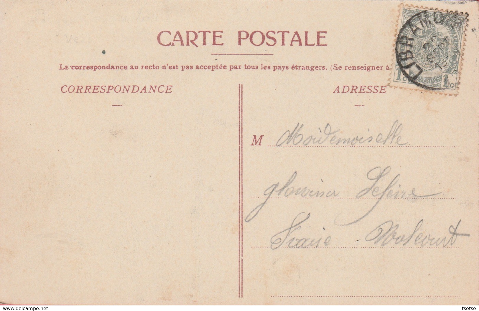 Libramont - Top Carte - Hôtel Godichal Frères & Soeurs -Départ Des Chasseurs -191? ( Voir Verso ) - Libramont-Chevigny