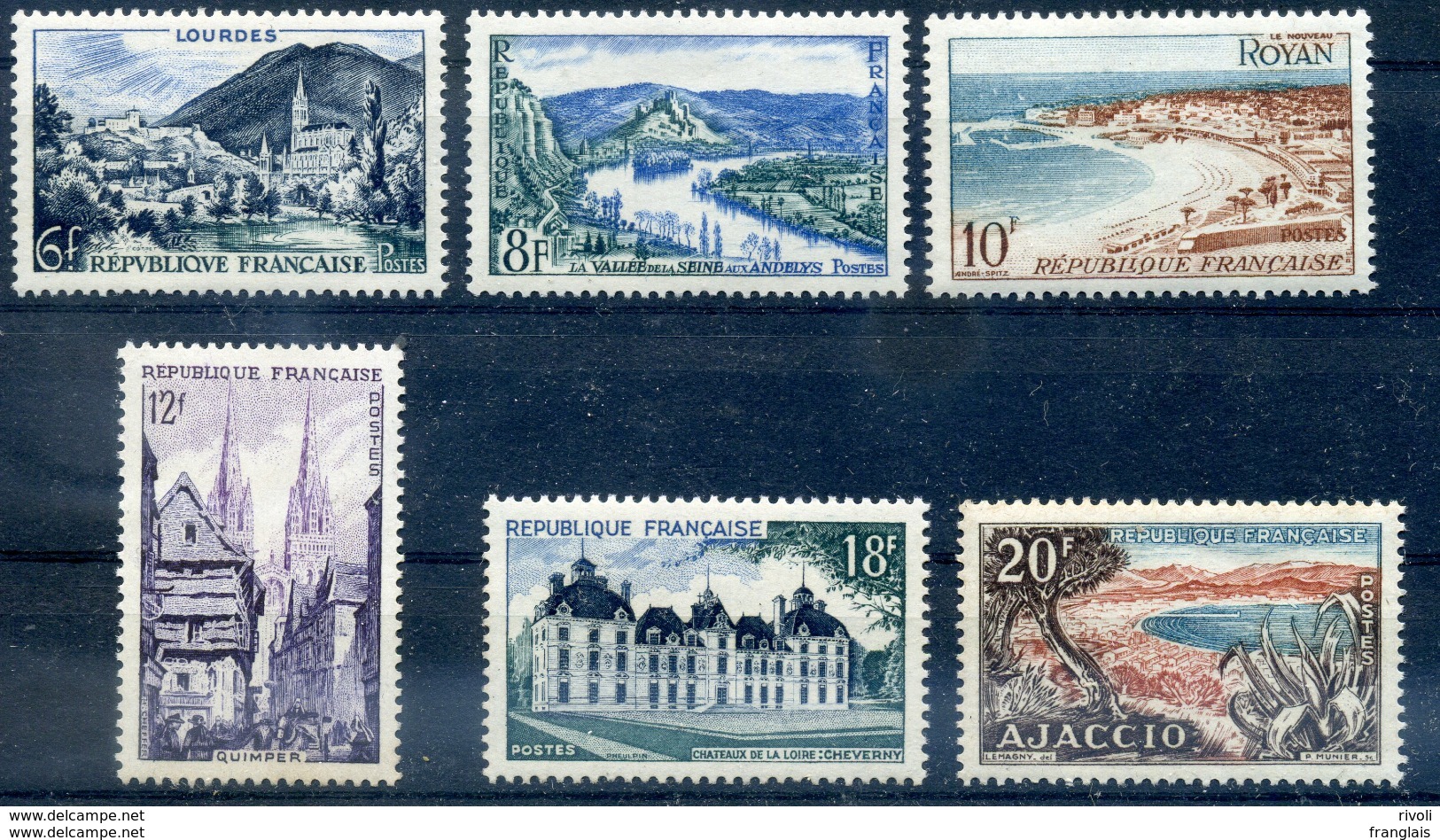 976-981 Serie Touristique, La Serie Neuf Sans Charniere, Cote 9€ - Unused Stamps
