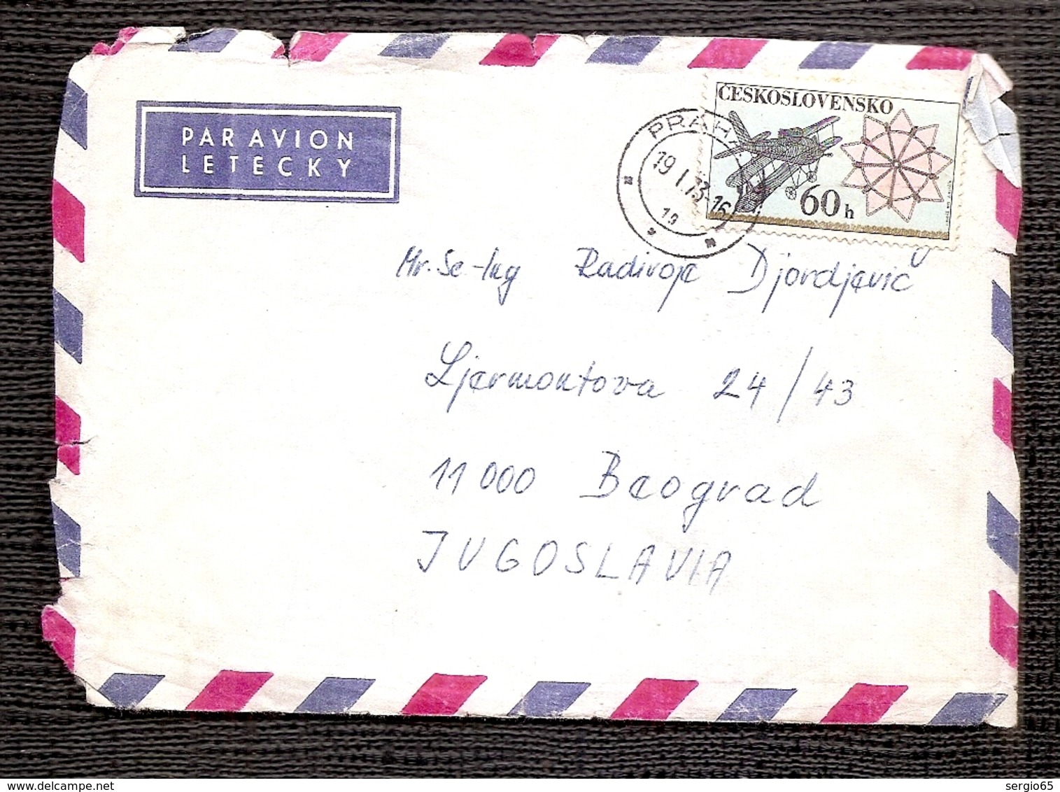Traveled 1973th. - Enveloppes