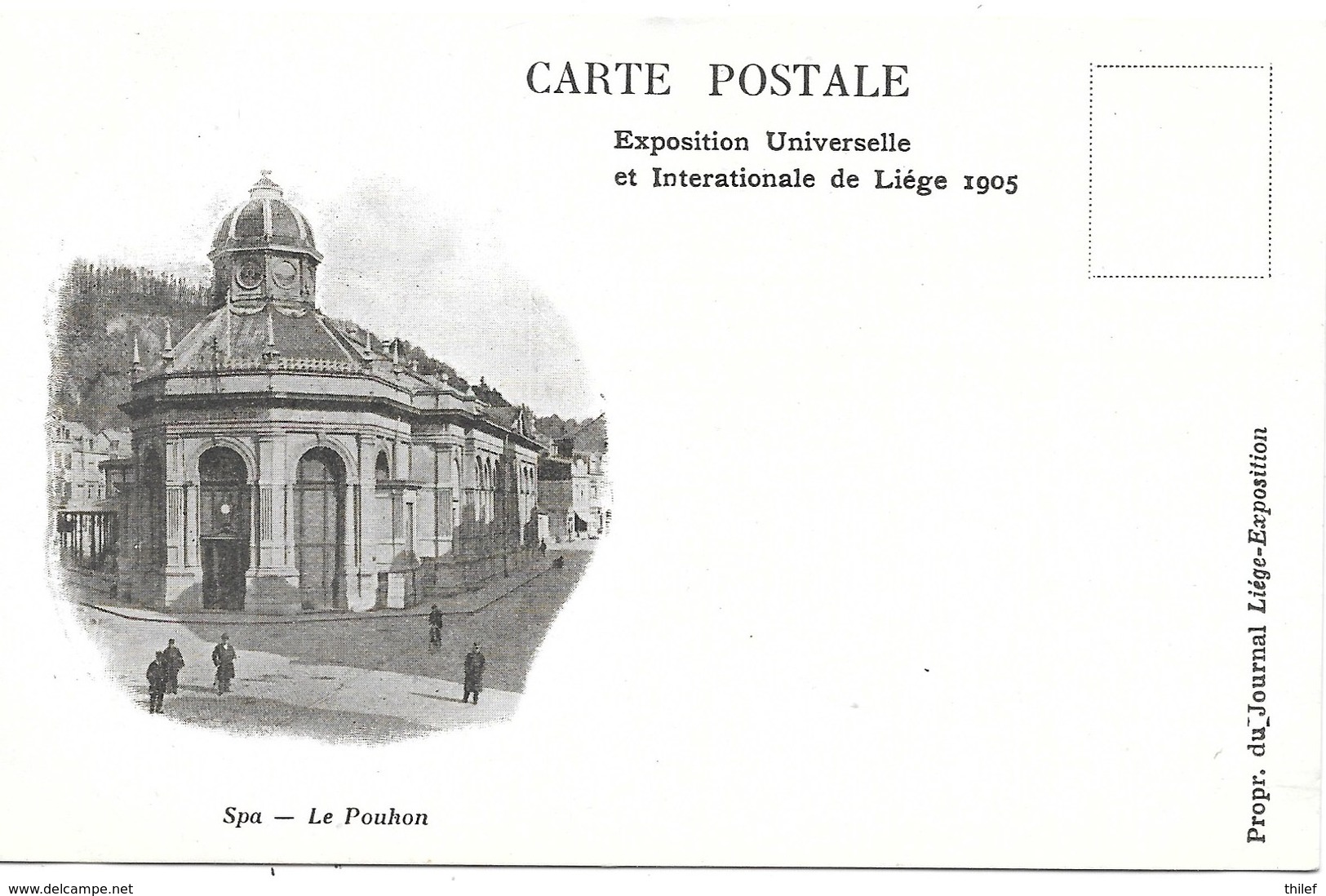 Exposition Universelle Liége 1905 NA7: Spa. Le Pouhon ( Propagante ) - Expositions