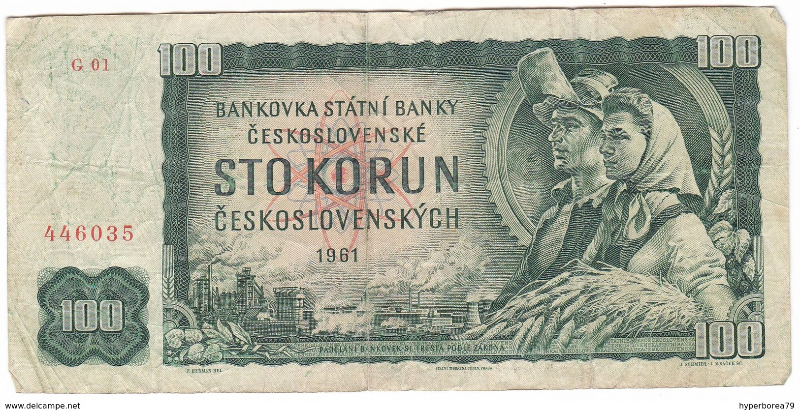 Czechoslovakia P 91 C - 100 Korun 1961 - Fine - Cecoslovacchia