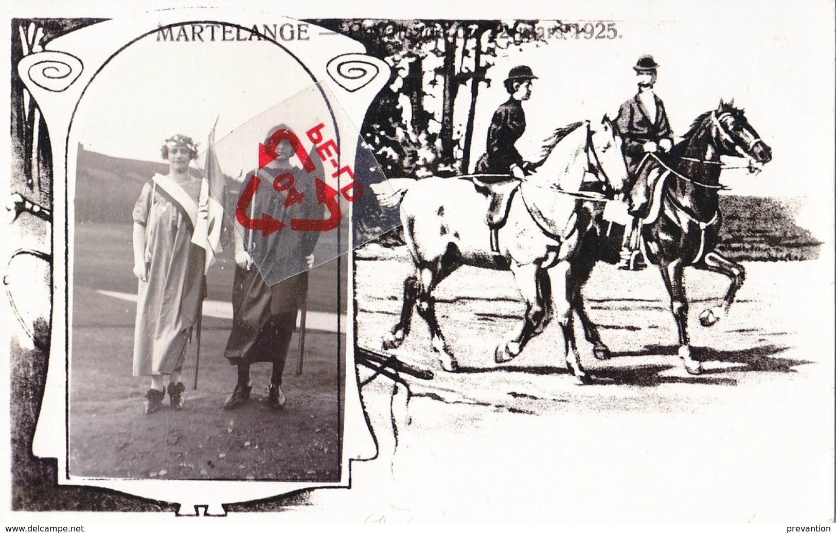 MARTELANGE - Cavalcade Du 22 Mars 1925 - Photocarte De La Manifestation - Martelange