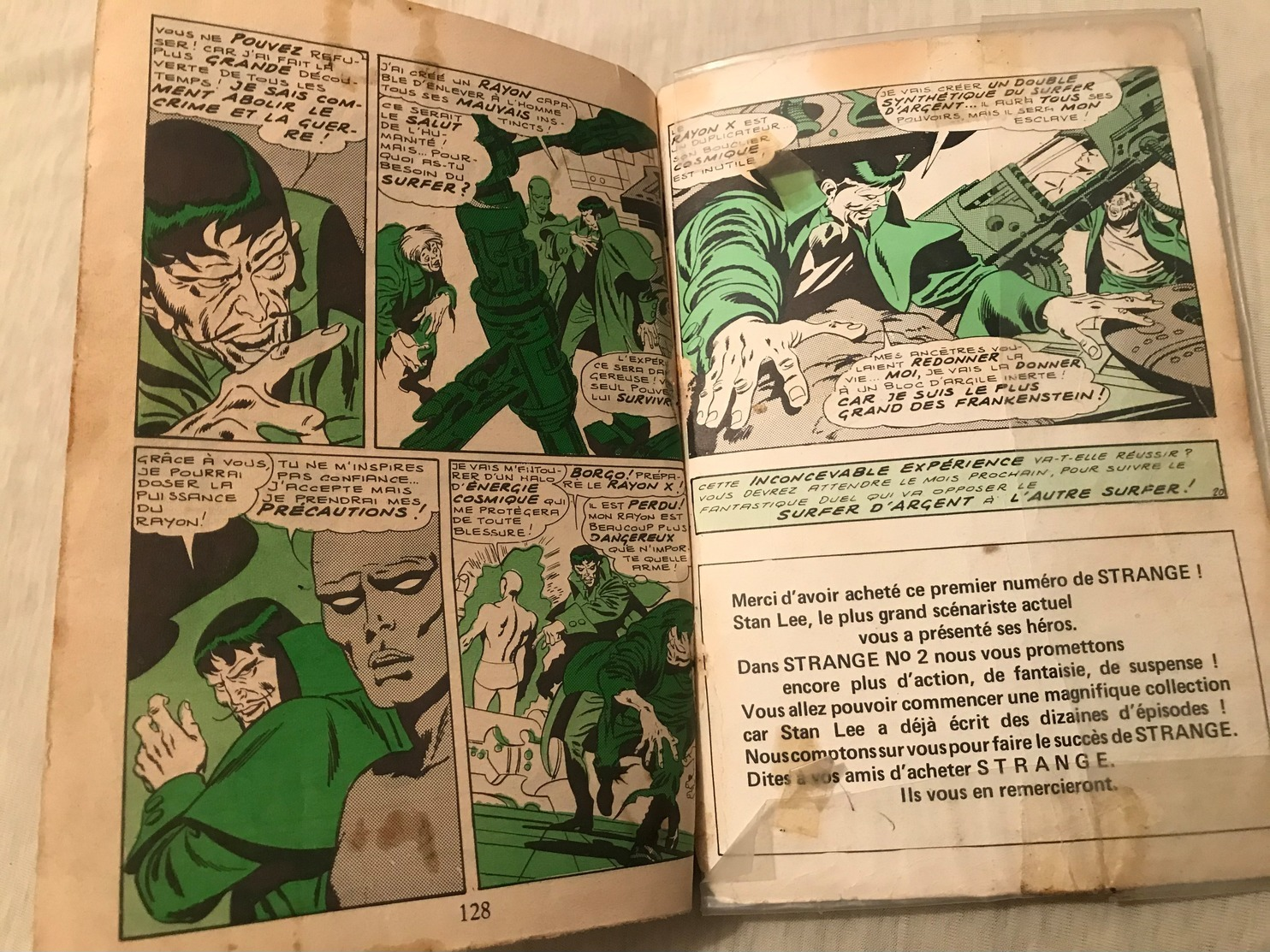 RARE Strange N°1  edition original 05 janvier 1970 Les super Héros de Stan Lee.