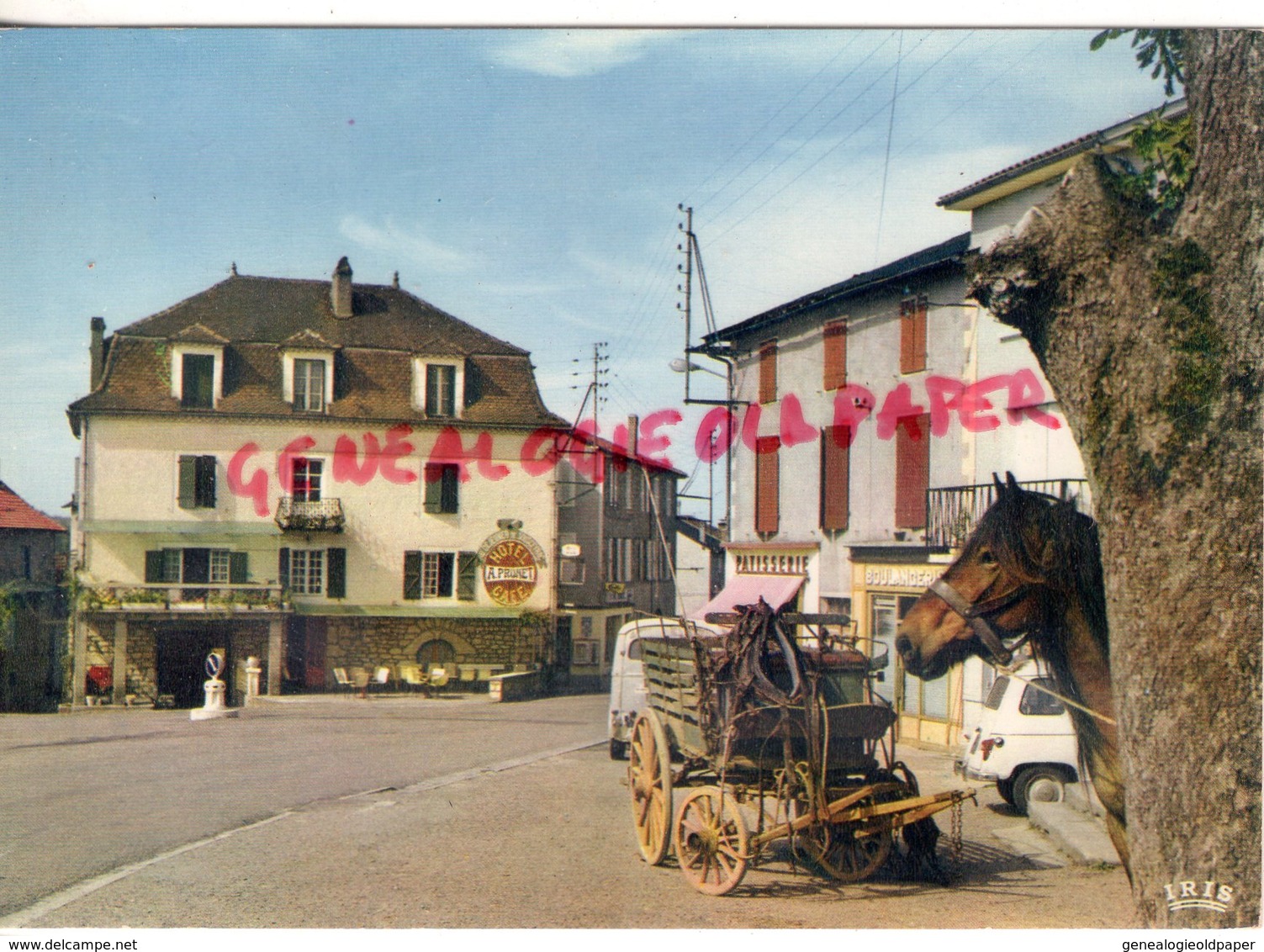 46 - SOUSCEYRAC - HOTEL L' AUBERGE PRUNET -PATISSERIE- BOULANGERIE     QUERCY  LOT - Sousceyrac